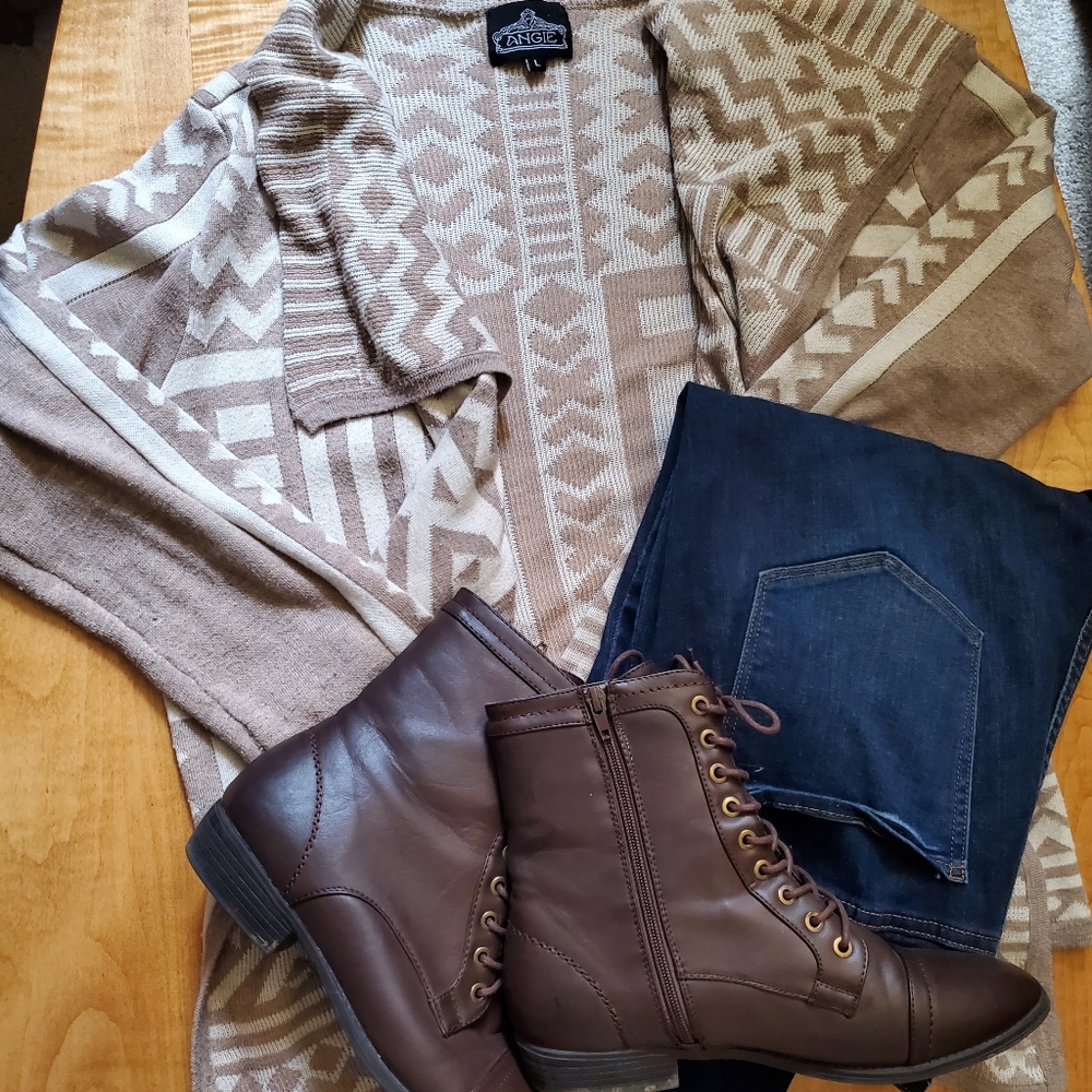 Modcloth ANGIE Tribal Print Cardigan